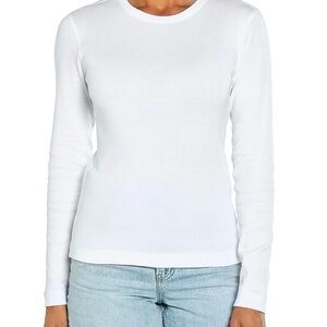 Three Dots. White crewneck. Size XL. new w tags.